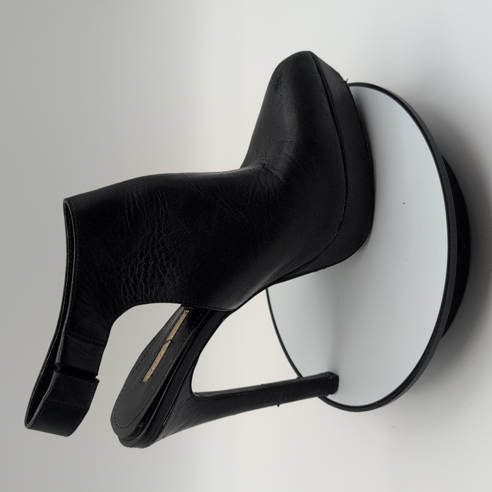 BCBGENERATION| Black Leather High Heel Ankle Boots